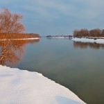 кубань в декабре, еще немного и река покроется льдом